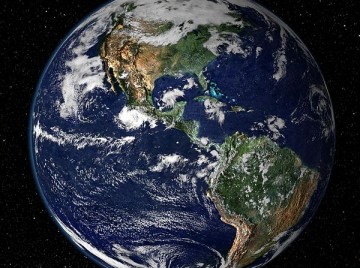Jorden set fra rummet NASA