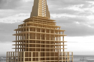 Empire State Building lavet af træ (Foto: Metsä Wood)